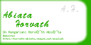 abiata horvath business card